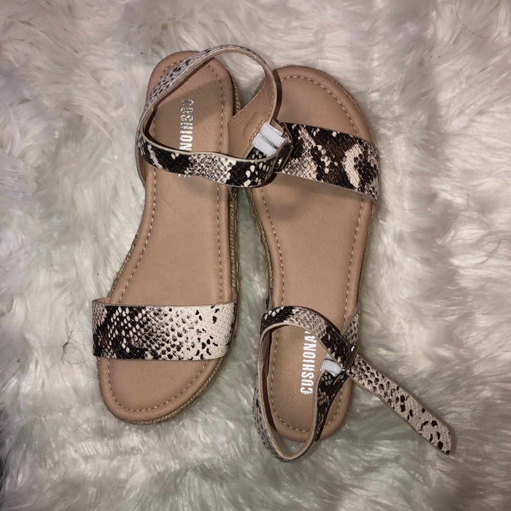 Snake skin sandals